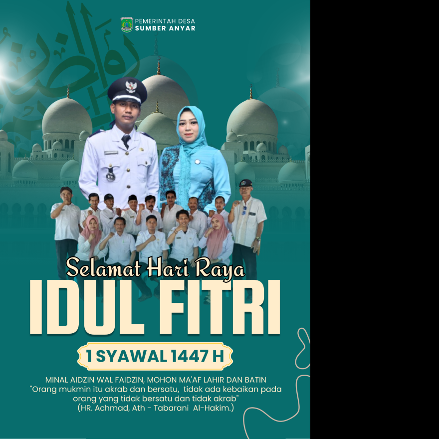 PEMERINTAH DESA SUMBERANYAR MENGUCAPKAN SELAMAT HARI RAYA IDUL FITRI 1447 H.
